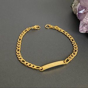 GOLDEN FIGARO CHAIN BRACELET